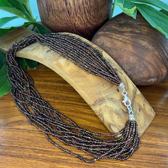 Silpada Bronze Beaded Necklace - Picture 3 of 13